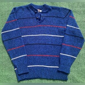 Vintage 90’s Victoria Dry Goods Striped Wool Blend Sweater Men’s Medium USA Made